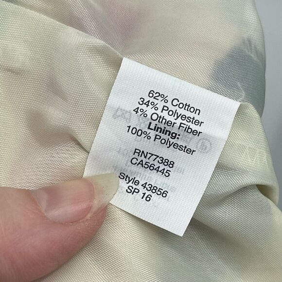 J. Crew Women's Straight Mini Skirt Striped Lined Metallic Black Gold Red Size 6 - Picture 5 of 7